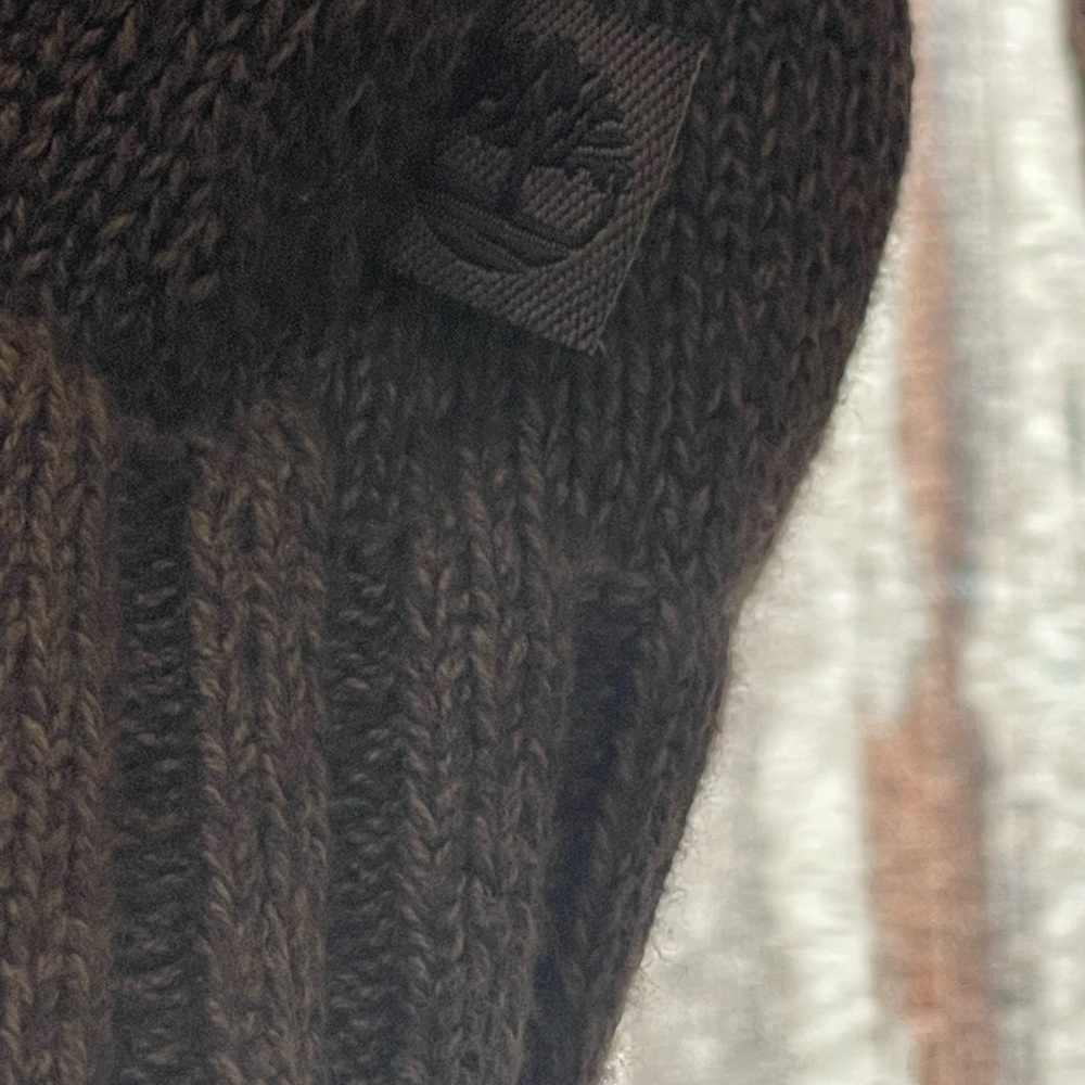 Timberland Long Sleeve Pullover Sweater Men's Chunky Knit 100% Cotton size L - Picture 4 of 5